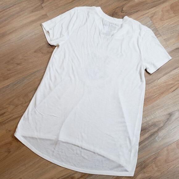 🧚♀️Harry Potter White Screenprint Hi-Low Short Sleeve Top Small - Picture 2 of 10